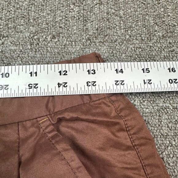 Cube Sugar Japanese Minimalist Pleated Brown Women's Cotton Pants Size Medium - Picture 4 of 7